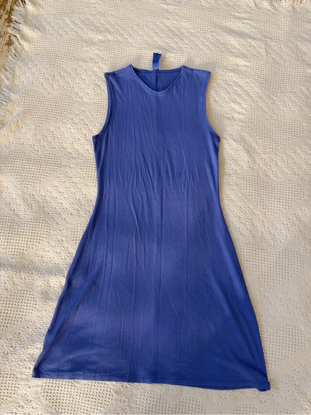 SKIMS Sleeveless Royal Blue A-Line Dress
